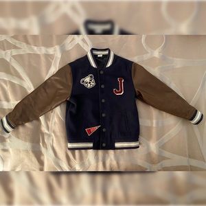 Janie and Jack Wool Varsity Letterman Jacket